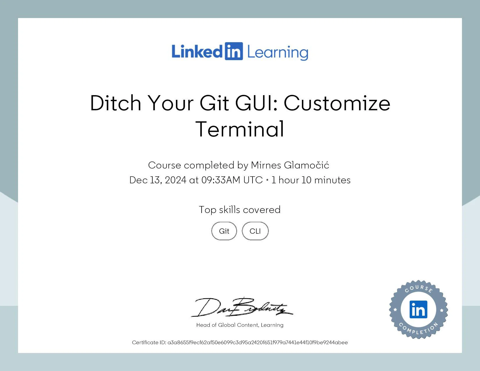 Certificate Ditch Your Git GUI Customize Terminal