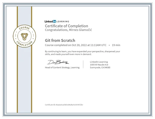 Certificate Git from Scratch