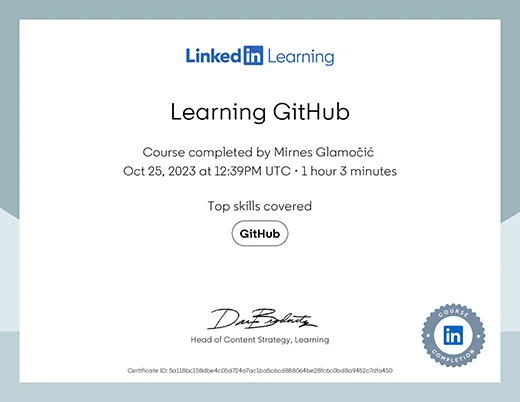 Certificate Learning GitHub