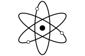Illustration of the atomic symbol by professional web designer and programmer Mirnes Glamočić