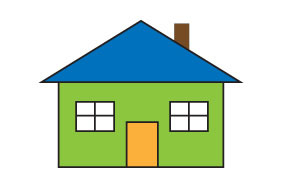 Illustration of simple house by professional web designer and programmer Mirnes Glamočić
